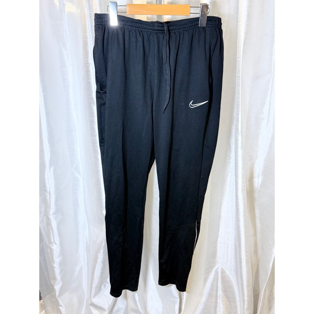 Nike Track Pants Mens Large Black Dri-FIT Tapered Joggers Athletic Training